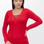 Polo Blusa de Mujer Dressalis Eliane Rojo