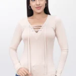 Polo Blusa de Mujer Dressalis Eliane Beige