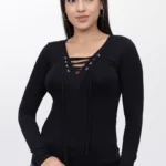 Polo Blusa de Mujer Dressalis Eliane Negro