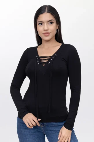 Polo Blusa de Mujer Dressalis Eliane Negro