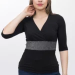 Polo Blusa de Mujer Dressalis Karla Negro