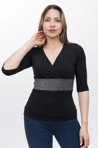 Polo Blusa de Mujer Dressalis Karla Negro