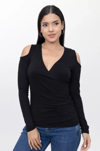 Polo Blusa de Mujer Dressalis Salome Negro
