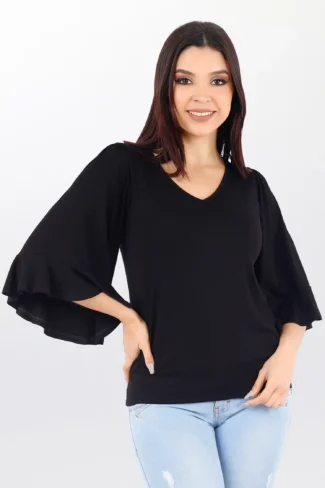 Polo Blusa de Mujer Dressalis color Negro