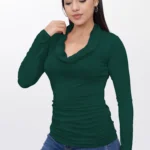 Polo Blusa de Mujer Dressalis Ambar Verde Botella