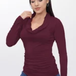 Polo Blusa de Mujer Dressalis Ambar Guinda