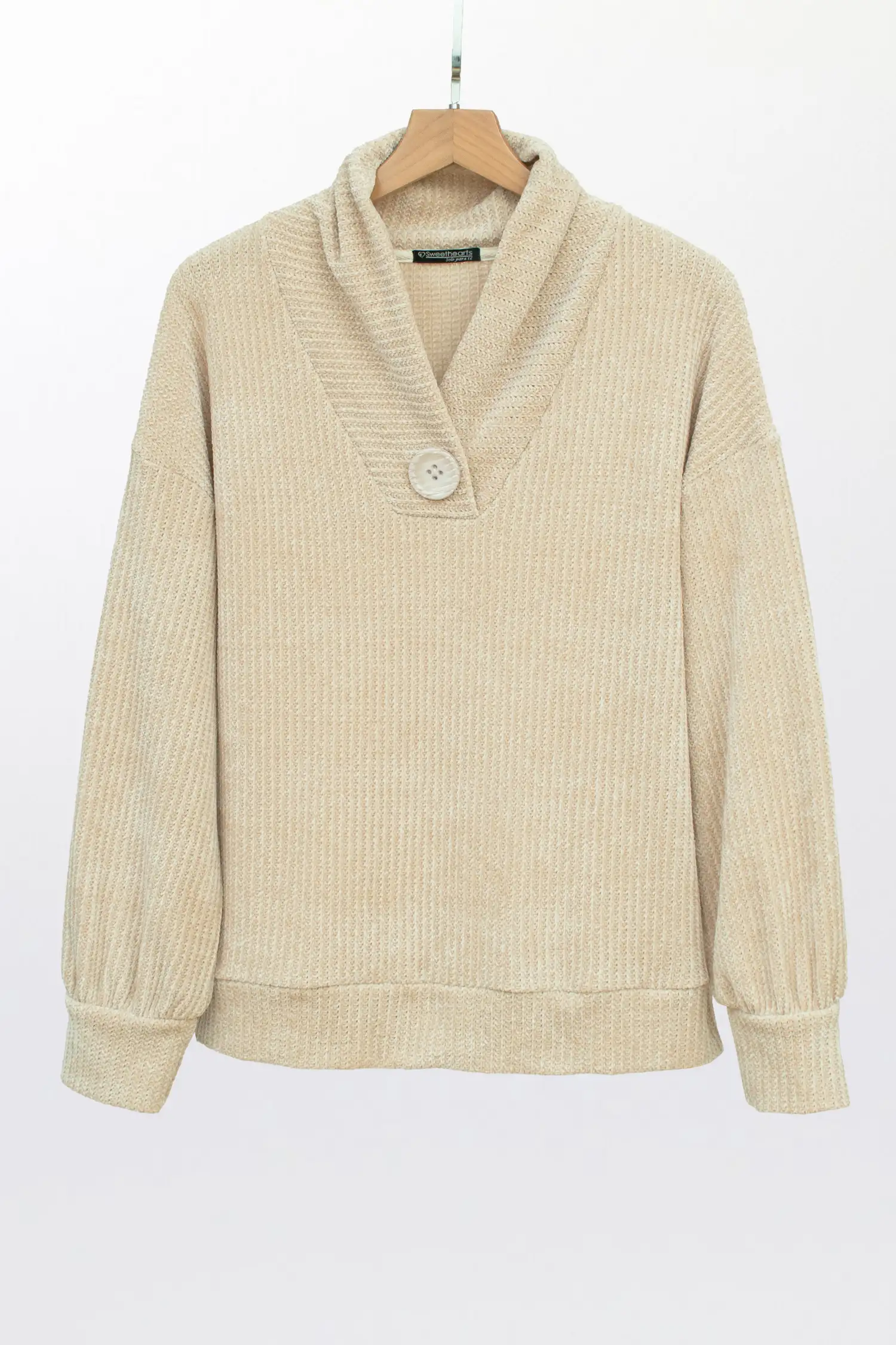 Chompa Beige Sueter Dressalis