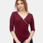 Blusa Manga 3/4 Tere Guinda