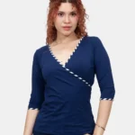 Blusa Manga 3/4 Tere Azul