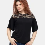 Blusa Manga 3/4 Key Negro