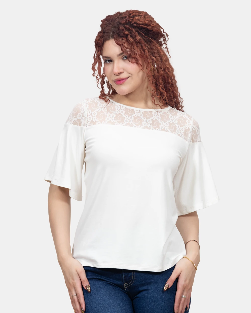 Blusa Manga 3/4 Key Perla