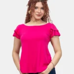 Polo Manga Corta Fucsia