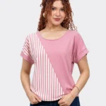 Blusa Dana Asimétrico Palo Rosa