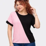 Blusa Dana Asimétrico Rose