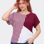 Blusa Rubí Asimétrico Guinda